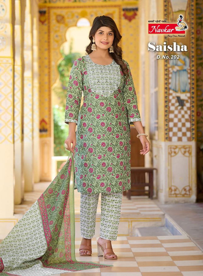 Saisha Vol 2 By Navkar Readymade Cotton Salwar Suits Catalog